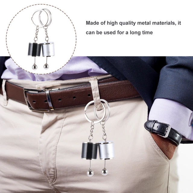 2 Pcs Key Organizer Gear Key Chain Pendant Keyrings Car Keys Metal Keychain Mini 10