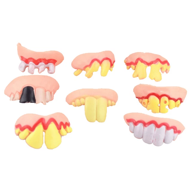 Denti Finti Da Vampiro Per Bambini - Set Da 6 Colori, Materiale Sicuro, Per Halloween E Carnevale