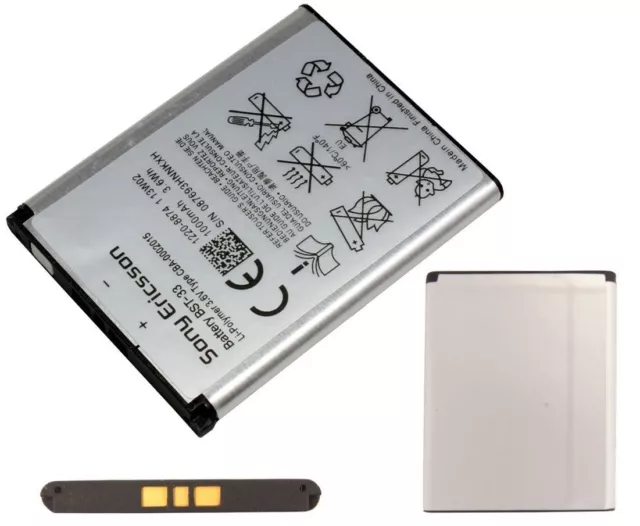 Original Sony Akku BST-33 für Sony Ericsson K660i K800i K810i Handy Accu Battery