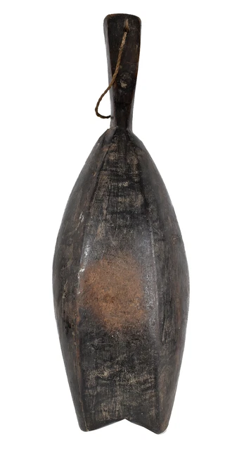 Salampasu Wooden Bowl Spoon Congo African Art 4