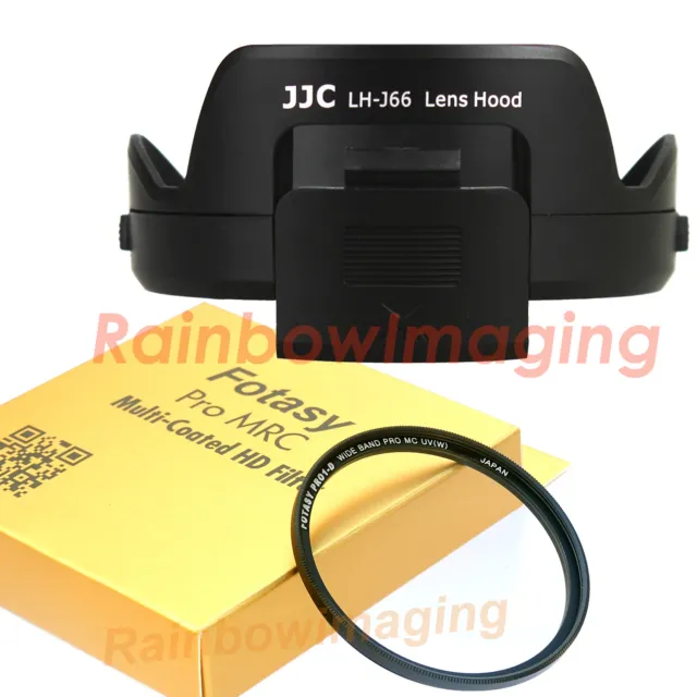 JJC Lens Hood + 62mm MRC Nano UV Filter Olympus M. Zuiko ED 12-40mm f2.8 PRO