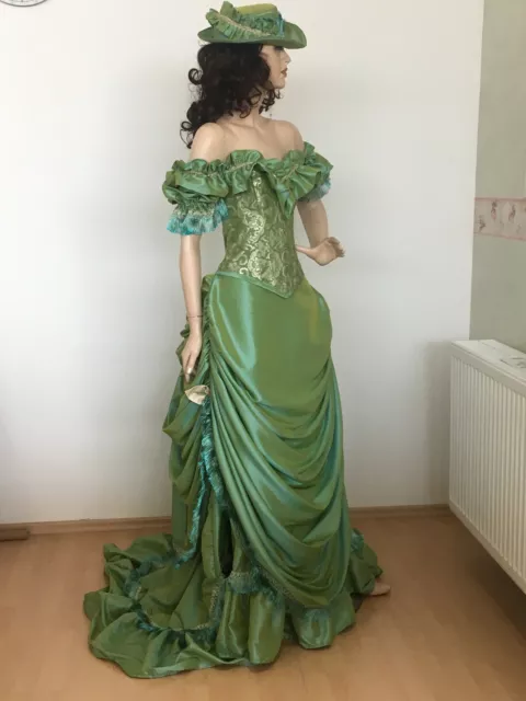 Viktorianisches Kleid Bustle Kleid Steampunk WGT Tournürenkleid