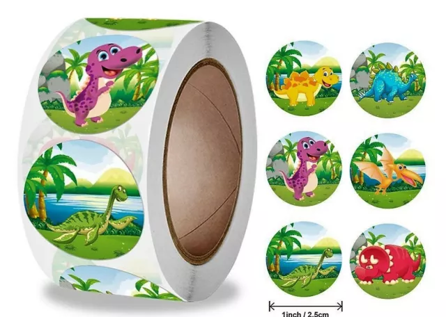 Super Cute Dinosaurs Reward Stickers Teachers School Parents Kids Childrens