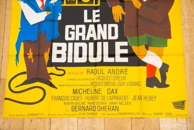 LE GRAND BIDULE Affiche cinéma 120x160 RAOUL ANDRÉ, FRANCIS BLANCHE, DARRY COWL 2