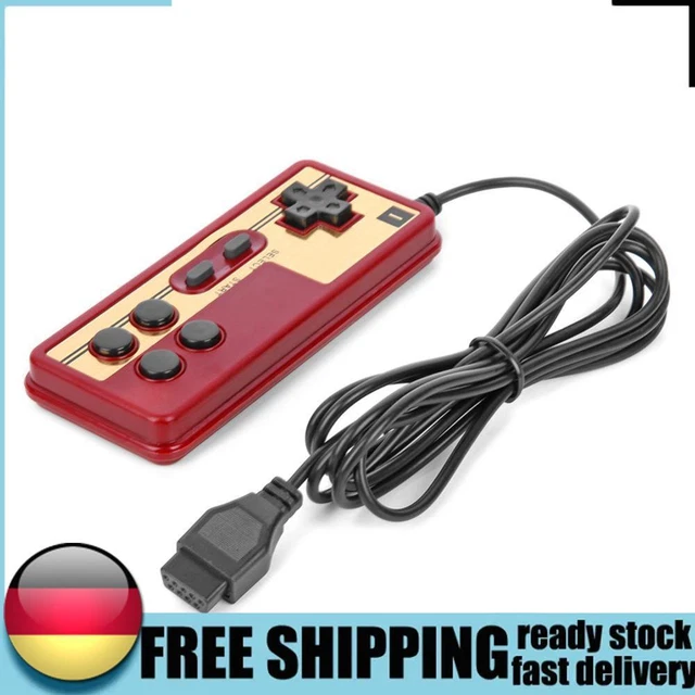 Computer Player 8 Bit WIRED 8 BIT TV Red and White Machine Game Player Handle Gampad ...