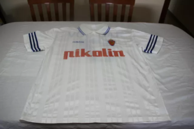 CAMISETA OFICIAL REAL ZARAGOZA 1996-97 Preparada Juego ADIDAS 17 RADIMOV "XL"