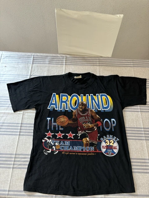 T-shirt Vintage Michael Jackson King Of Pop History World Tour 1998 - Taille L, Neuf Jamais Porté