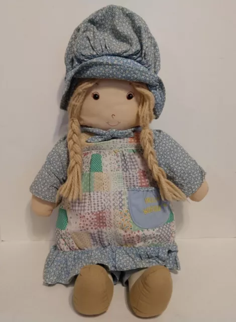 Vintage Applause HOLLY HOBBIE Rag Doll 21” Tall 1981 ~Stuffed Doll Knickerbocker