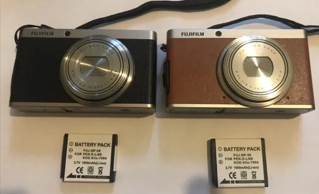 Fujifilm FinePix X Series XF1 12.0MP Digital Camera - Black & Brown.