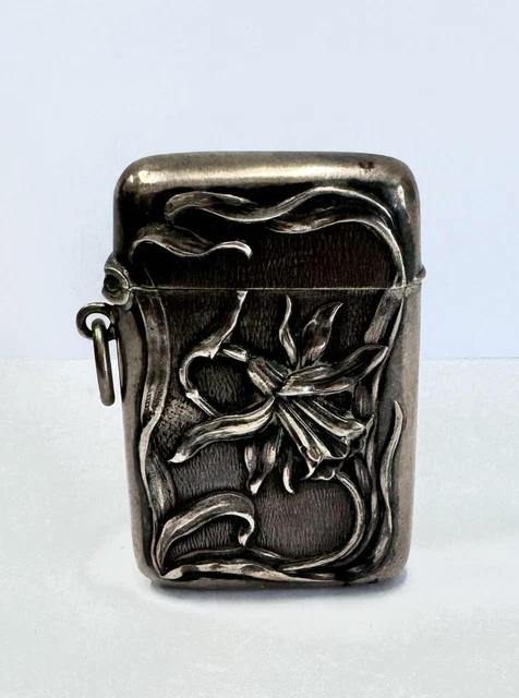 Boîte à Pyrogène Ancienne En Argent - Birmingham 1909, William Neale | Occasion, état Correct