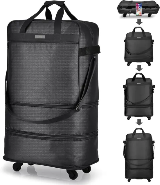 Hanke Expandable Foldable Luggage Bag Suitcase Collapsible Travel Luggage