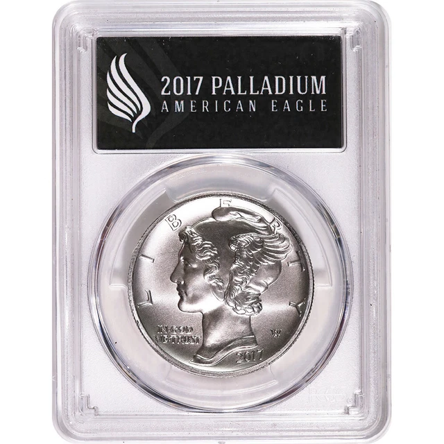 2017 $25 Palladium Eagle MS70 PCGS FS 1 oz Black Label 1 of 500