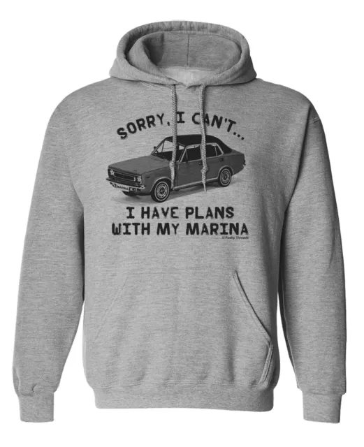 Mens Sorry..Plans With My Morris Marina Car Hoodie Retro Classic Hoody Gift