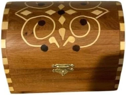 Boîte Sphérique De Rangement Bijoux En Thuya Naturel - Style Unique, Neuf Sans Emballage
