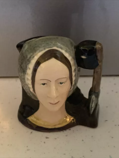 Royal Doulton Miniature Character Toby Jug Anne Boleyn D6615