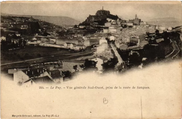 CPA Le PUY - Vue générale Sud-Ouest prise de la route de Saugues (588573)