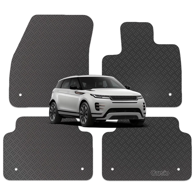 thumbnail image 2 of Genuine Land Rover Luxury Tailored Rubber Floor Mats For Range Rover Evoque 2013-2019 – Black 2 of 5