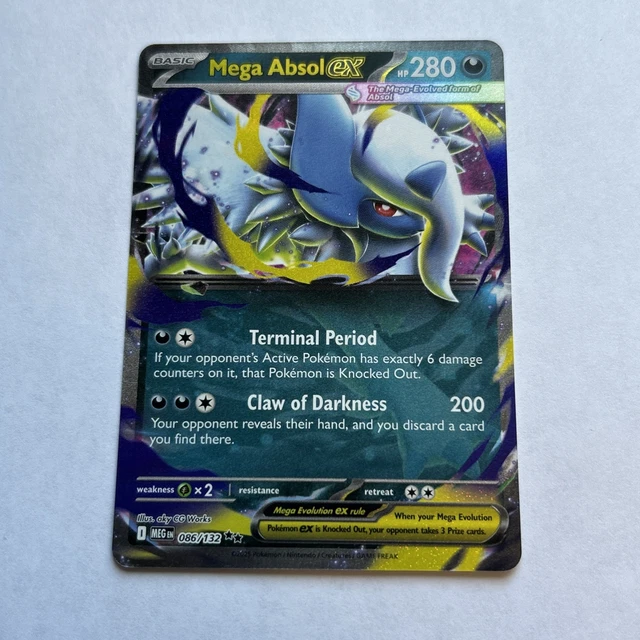 Mega Evolved Absol POKEMON TCG MEGA Evolutions Mega Absol Ex 086/132 $10.48 - PicClick CA