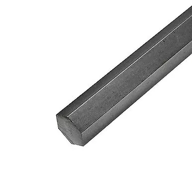 1.125 (1-1/8 inch) x 8 inches, 1018 Steel Hexagon Bar, Cold Finished