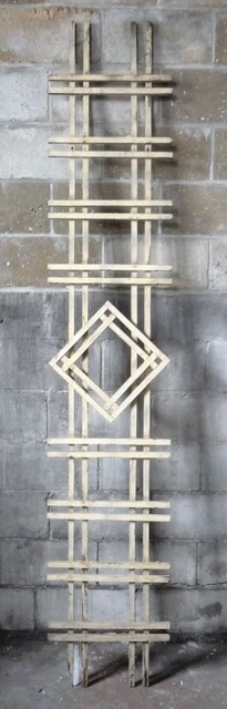 Antique Craftsman Style Diamond Porch Lattice - Circa 1910 Architectural Salvage