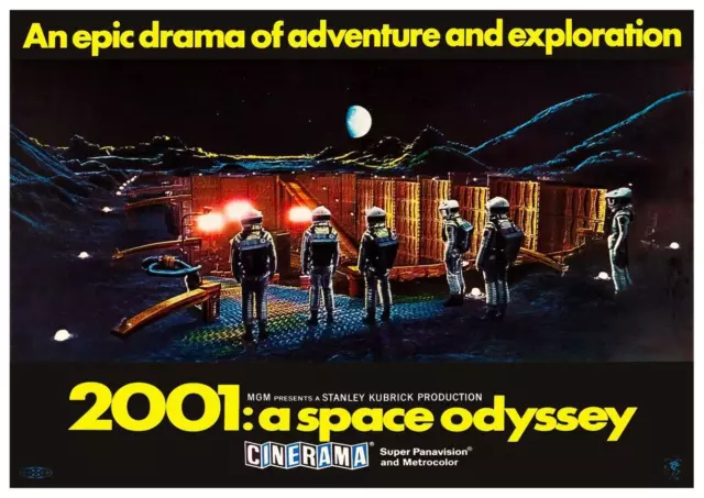 2001 A Space Odyssey POSTER - Stanley Kubrick Sci Fi - Wall Art PRINT - Must See