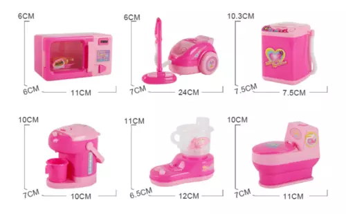 Mini House Kitchen Play Set Furniture Accessories For Barbie Doll Dream House
