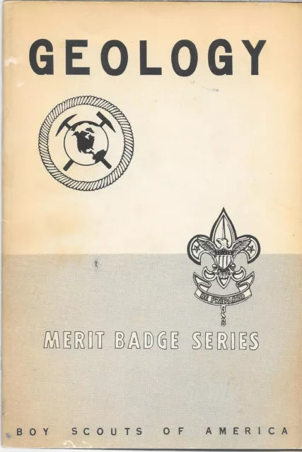 1950 Prototype Geology Merit Badge Pamphlet Boy Scouts of America BSA Book