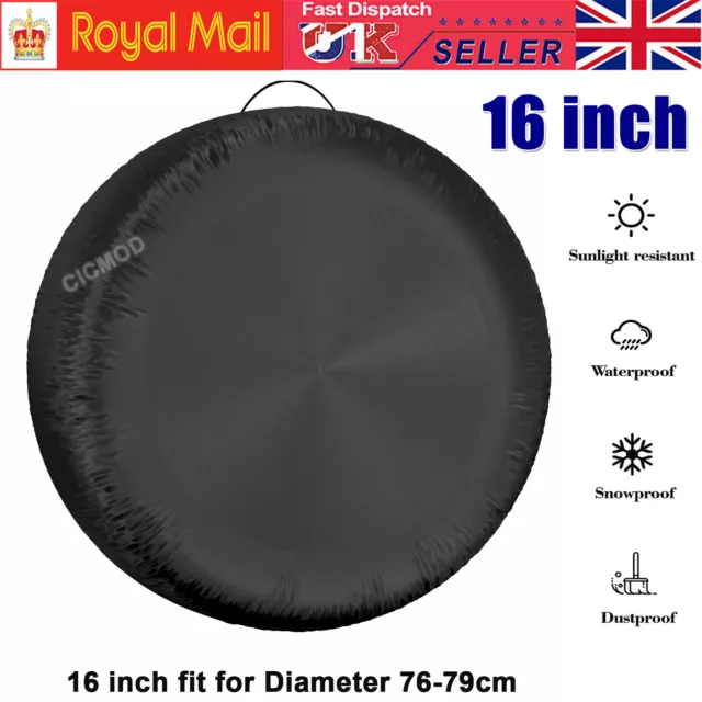 16" Universal Car Spare Tire Cover Tyre Wheel Storage Bag Fit Van Caravan Truck