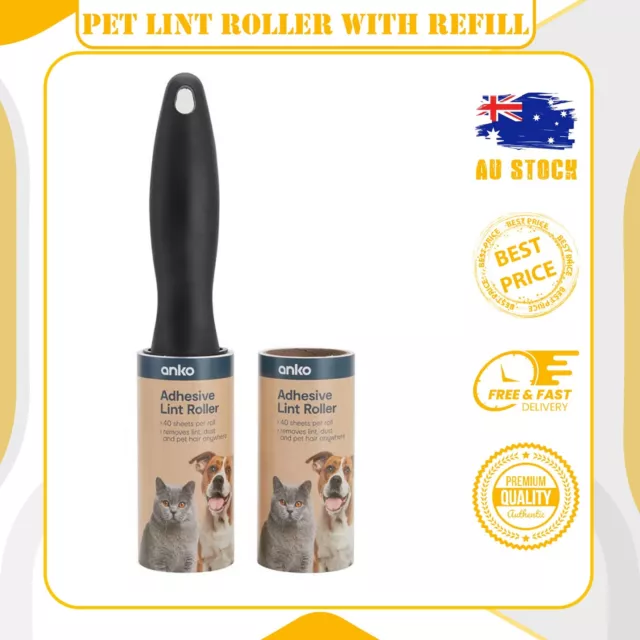 Roller Lint Hair-Remover Sticky Dust Clothes Cleaning Refills Refill Handle Pet.