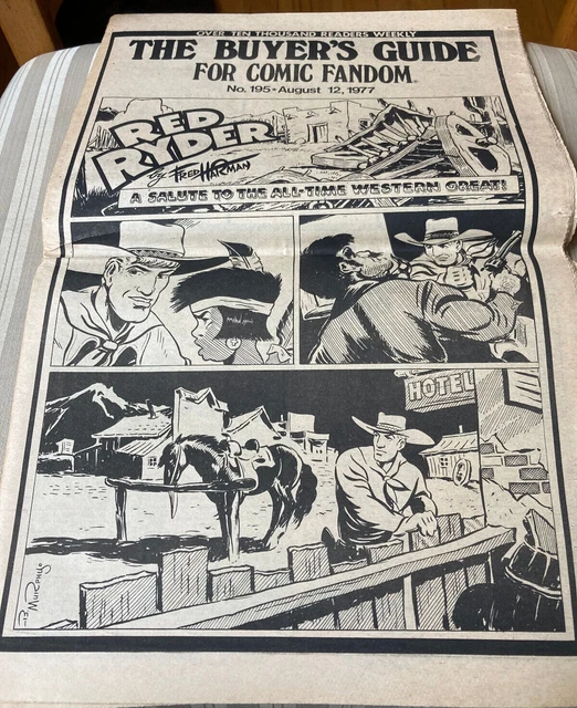 1977 Fanzine BUYER'S GUIDE FOR COMICS FANDOM #195 - B. Murphy Cover Art