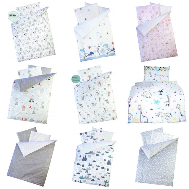 Clevere Kids Kinder Bettwäsche | 2-teilig 100x135 | 100 % Baumwolle |OEKO-TEX
