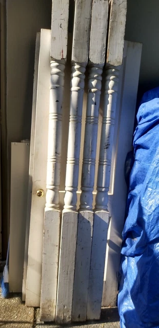 Salvaged Antique Turned Porch Posts Circa 1900