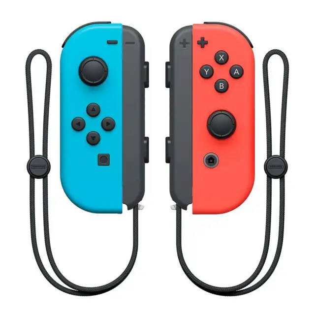 Nintendo Switch Joy-Con Neon Red and Blue Controller Bundle [Pre-Owned]