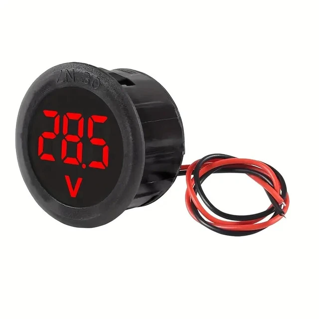 YB27VA Voltmetro Amperometro Digitale DC 4.5-30V Misuratore di Tensione e Corrente 50A Tre Fili Display LED Doppio