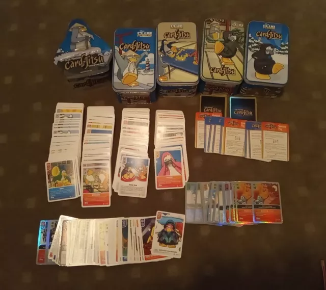 Disney Club Penguin Card Jitsu Lot Dojo Collectors Box Trading Card Game  Topps