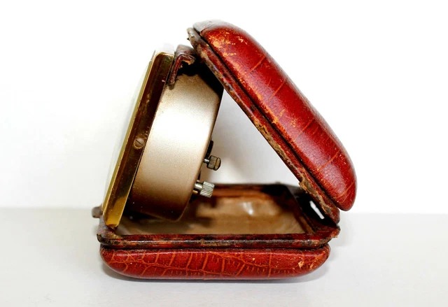 RÉVEIL ANCIEN PENDULETTE de voyage JAEGER LECOULTRE dans sa BOITE D