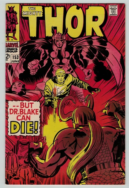The Mighty THOR 153 versus Loki Lee & Kirby Marvel Comics 1968 FN+ VF-