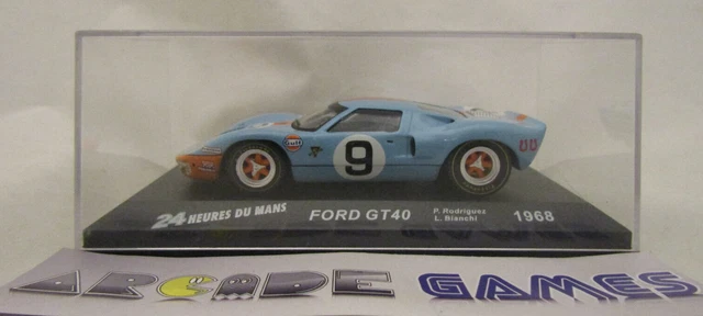 Ixo Models 1/43 Scale Diecast LM1968 - Ford GT40 Gulf #9 Winner Le Mans