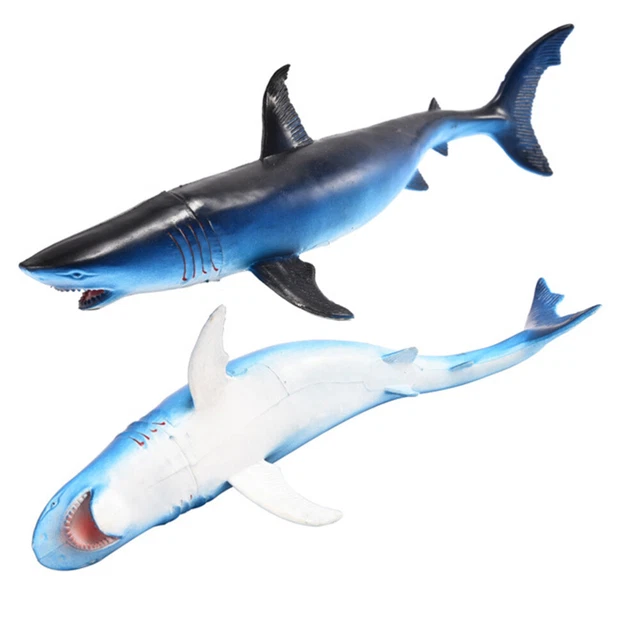 Megalodon Squalo giocattolo Squalo Figura Mascella mobile Grande dimensione Ultima versione Realistico Preistorico Oceano Animale Figurine Collezione Decor Gift | IT