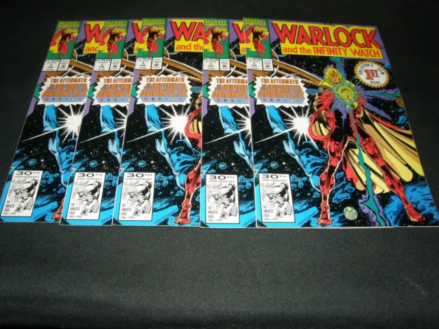 Warlock And The Infinity Watch Collector's Item 1St Issue/ 1992 Marvel (5) Books