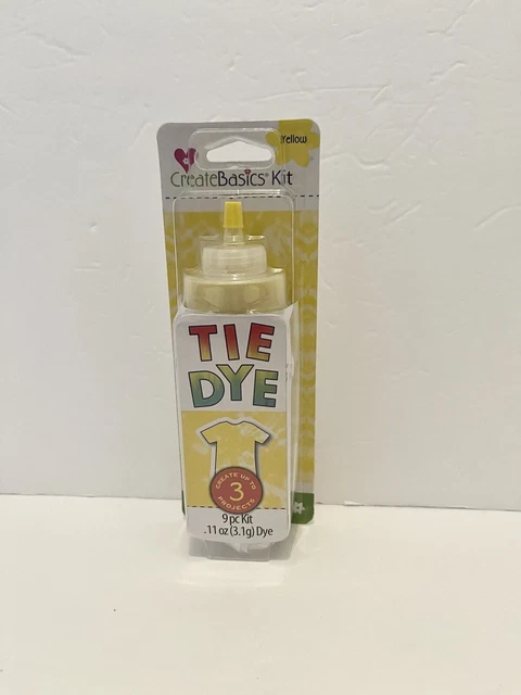 Kit de 9 piezas Create Basics Tie Dye. Paquete amarillo y turquesa. *Nuevo*