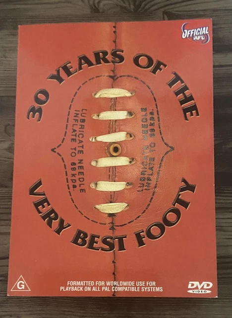 30 years of the very best footy AFL 70’s,80’s,90’s 3 dvd set