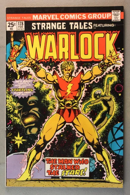 Strange Tales #178 Featuring: WARLOCK "The Man Who Stalked The Stars!" *1975*