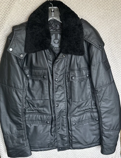 BELSTAFF BURFIELD PARKA Jacket 40 50 EU Green Shearling Trim Coat NWT 1895 449.99 PicClick