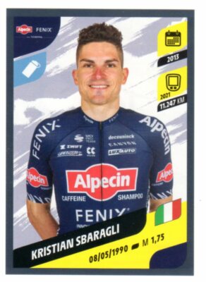 Alpecin Panini Tour De France 2021.Image.Numero 59 Logo Fenix 