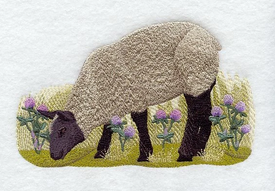 Embroidered Ladies Jacket - French Sheep G1966 Sizes S - XXL