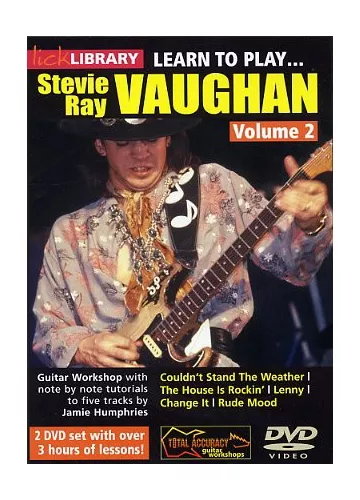 Lick Library LEARN TO PLAY STEVIE RAY VAUGHAN Vol. 2 Guitar Lessons Video 2 DVDs