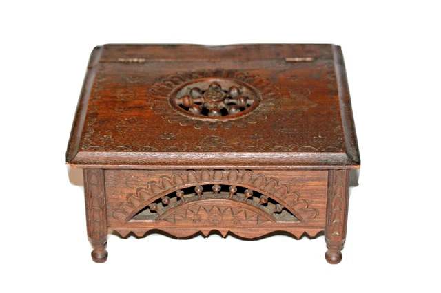 Petite Valise Voyage Vintage XXème - Tissu - Décorative - Bon état - France
