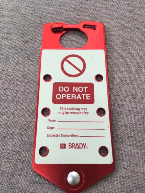 Brady 265390 Hasp blocco di sicurezza etichettato LOTO alluminio