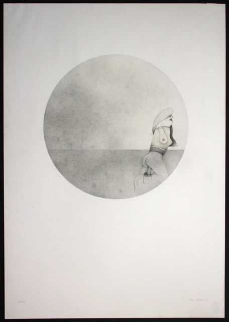 1969 - Jan Huber Potsdam Berlín Original Dibujo Firmado 107256